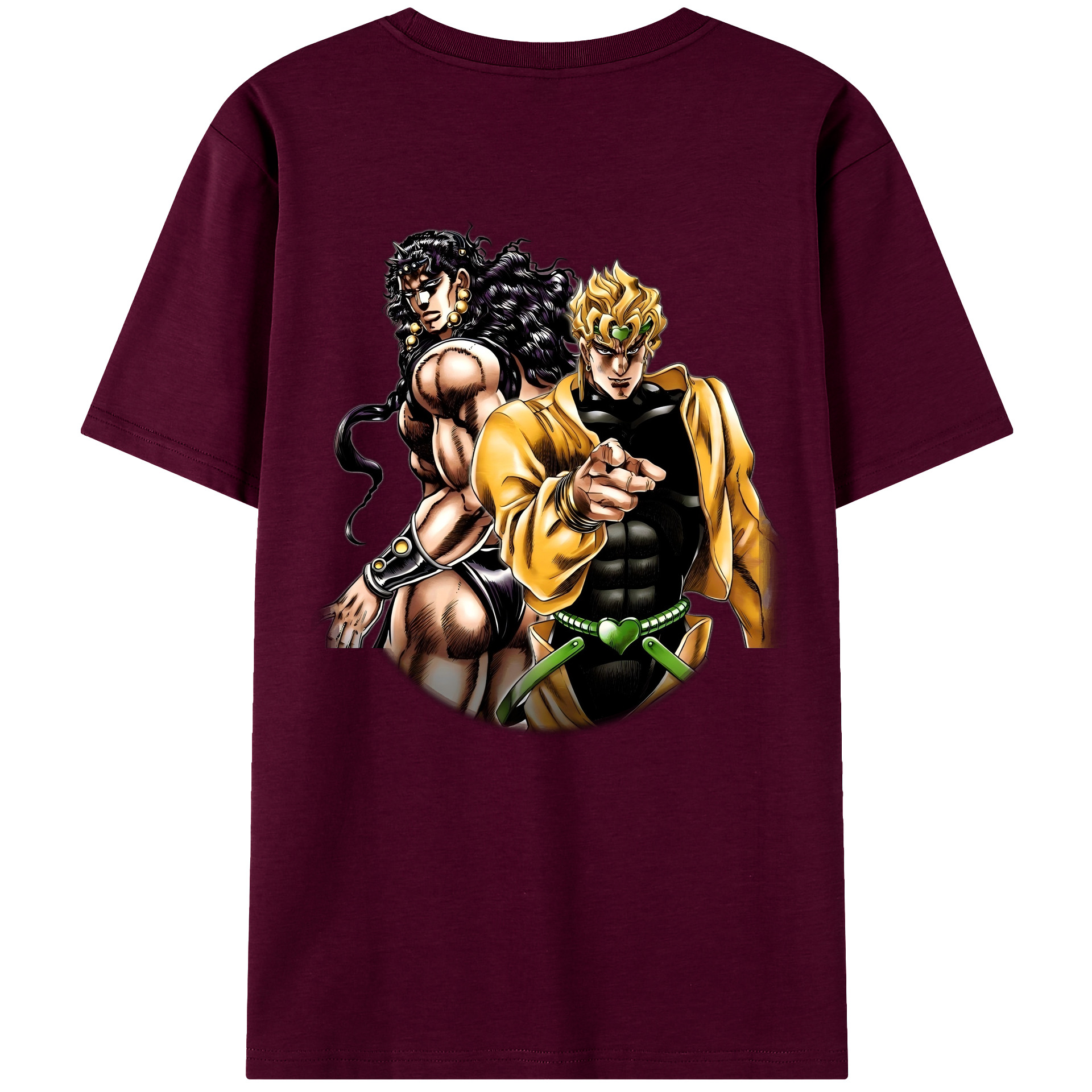 （画像用） ジョジョの奇妙な冒険 ディオ?ブランドー JoJo's Bizarre Adventure Dio Brando レディース半袖Tシャツ(バックプリント)